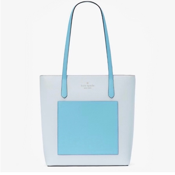 Kate Spade Colorblock Daily Tote Crisp Sky Multi NWT $359 retail - Picture 1 of 7
